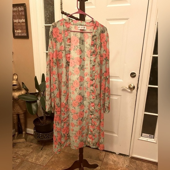 Inka Sweaters - Inka FLORAL DUSTER